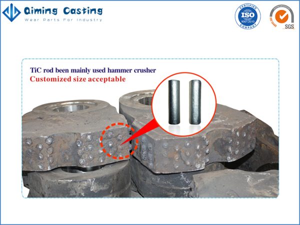 TIC inserts manganese hammer